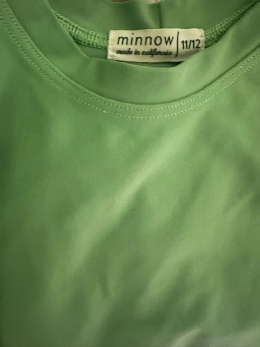 EUC green Minnow Swim Shirt 11/12
